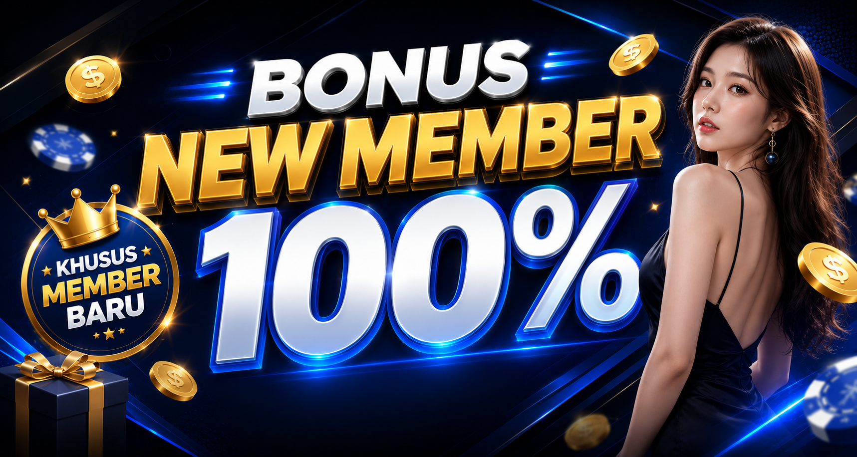 BONUS NEW MEMBER 100%